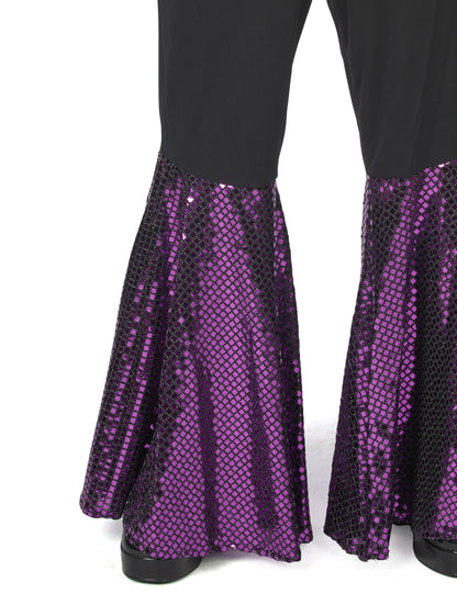 Luxusný fialový disko kostým pre mužov