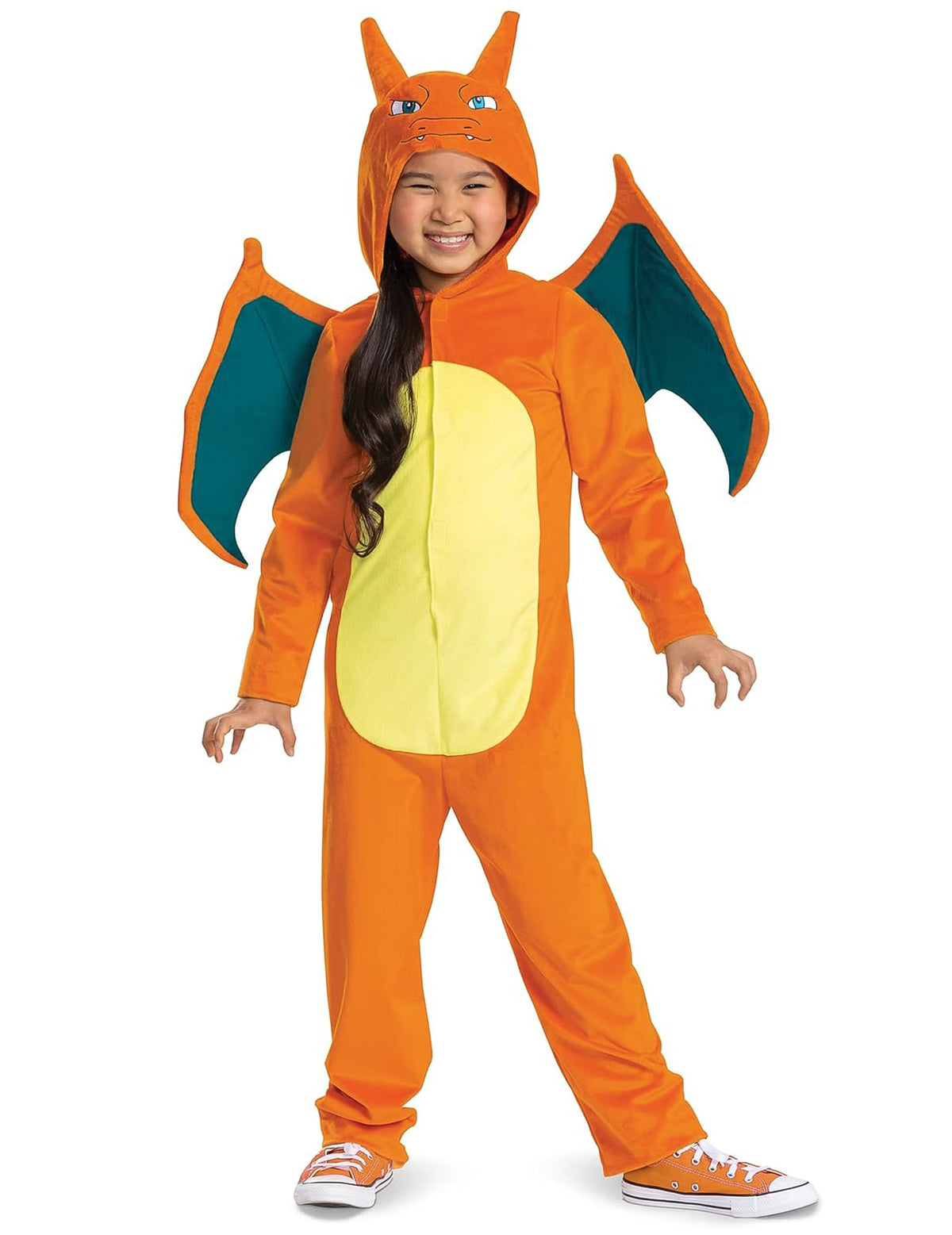Vue de face du déguisement Dracaufeu Pokémon Luxe