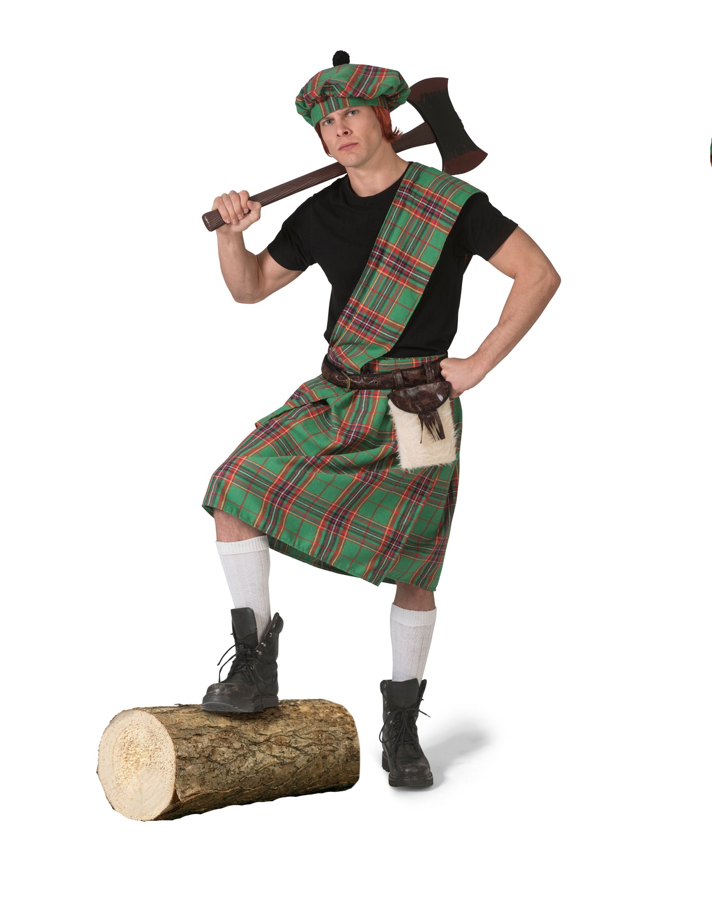 Zelený škótsky kostým pre mužov 