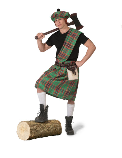 Zelený škótsky kostým pre mužov 