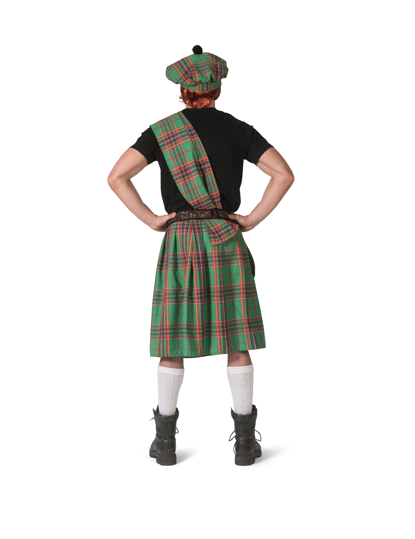Zelený škótsky kostým pre mužov 