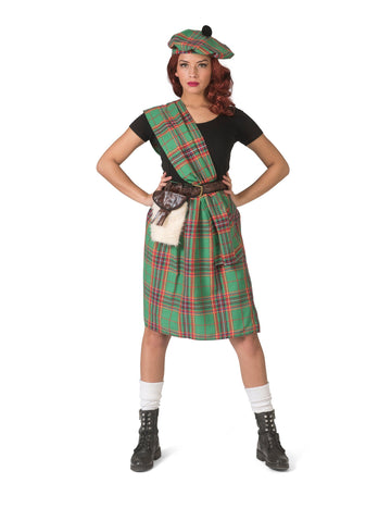 Dámske zelené škótske maskovanie