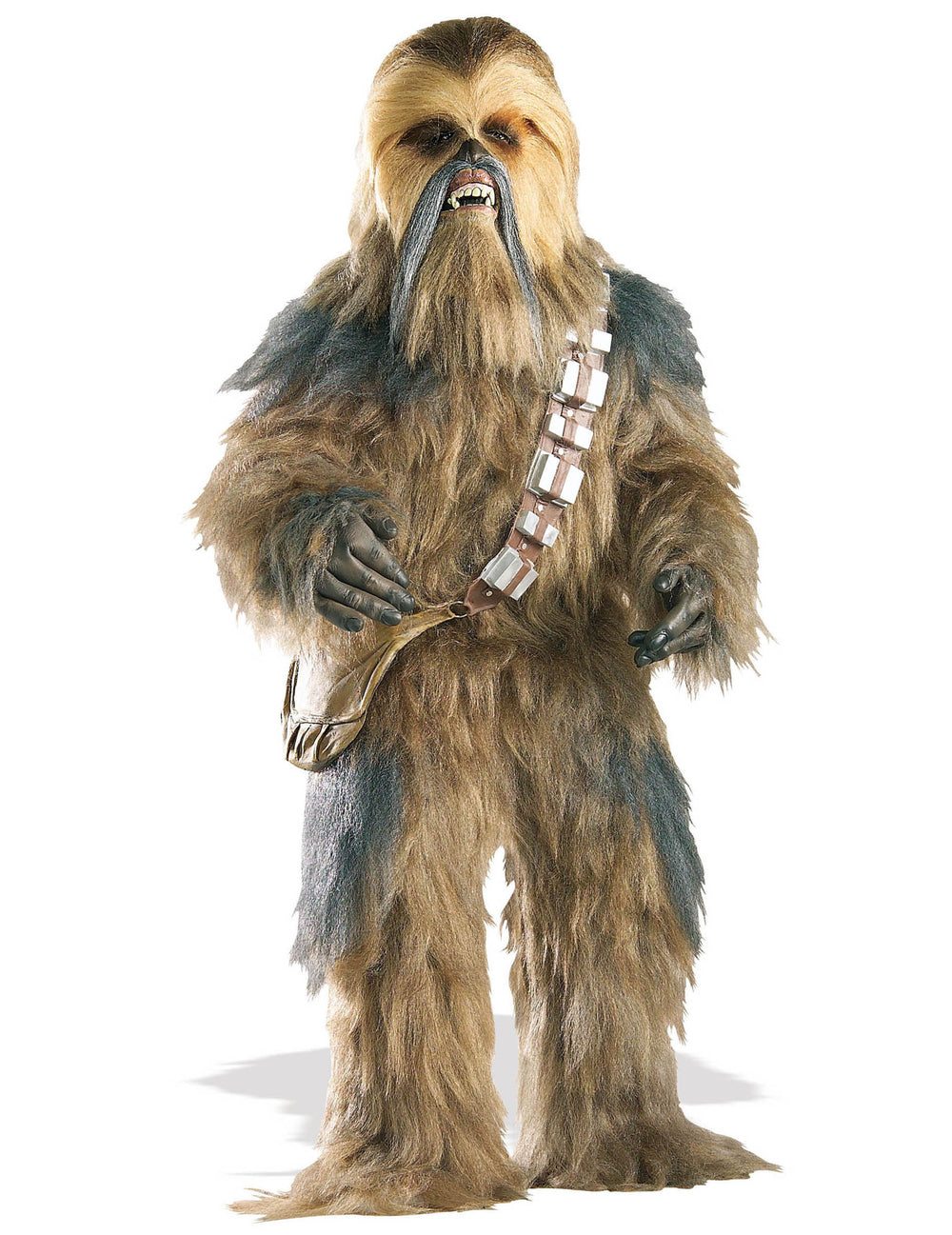 Déguisement édition collector Chewbacca Star Wars pour adulte marron avec cartouchière