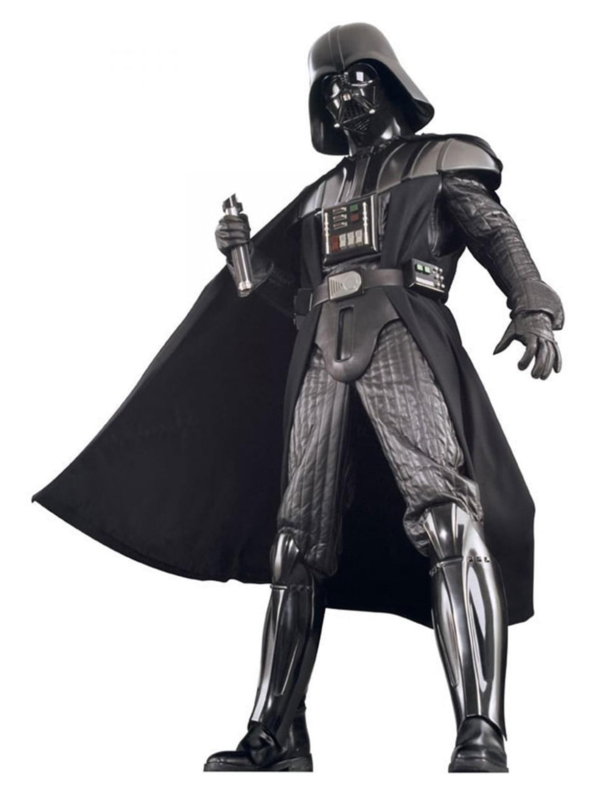 Vue en contre-plongée du déguisement édition collector Dark Vador Star Wars