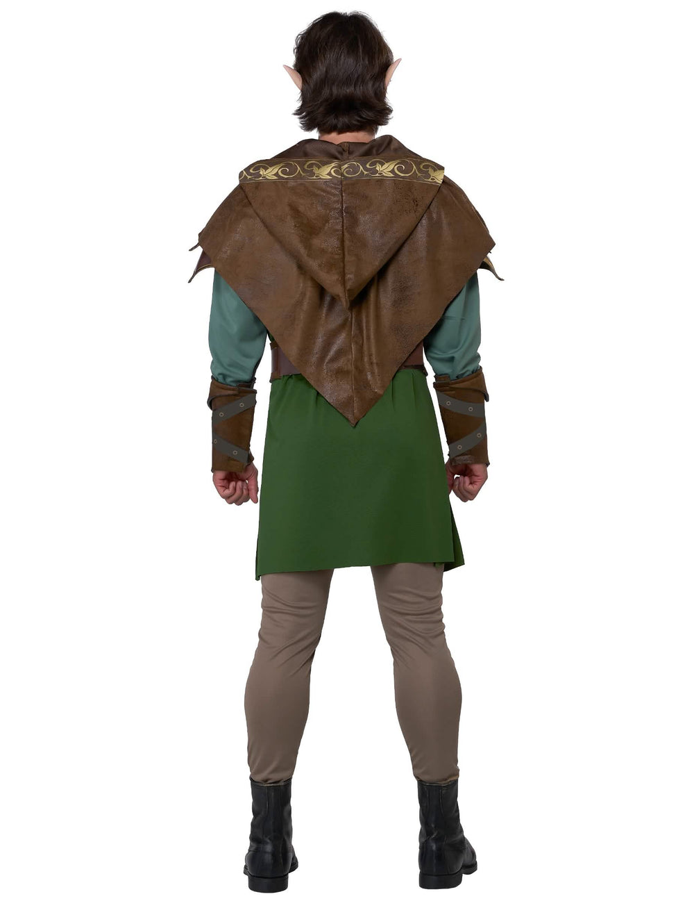Pohľad zozadu na kostým elfího lukostrelca pre dospelého