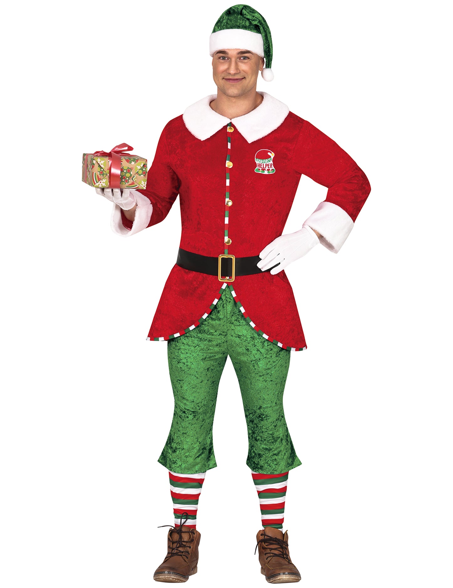 Pánsky kostým vianočného škriatka