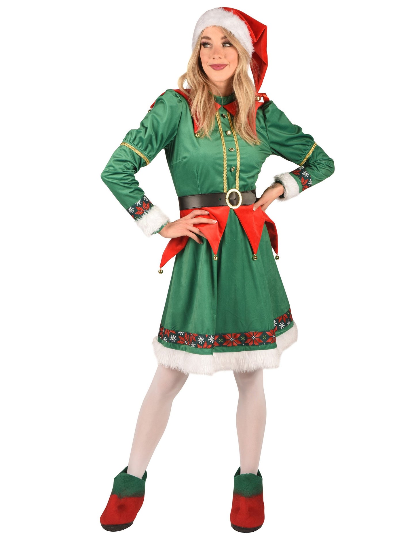 Luxusný vianočný elfský kostým pre ženy