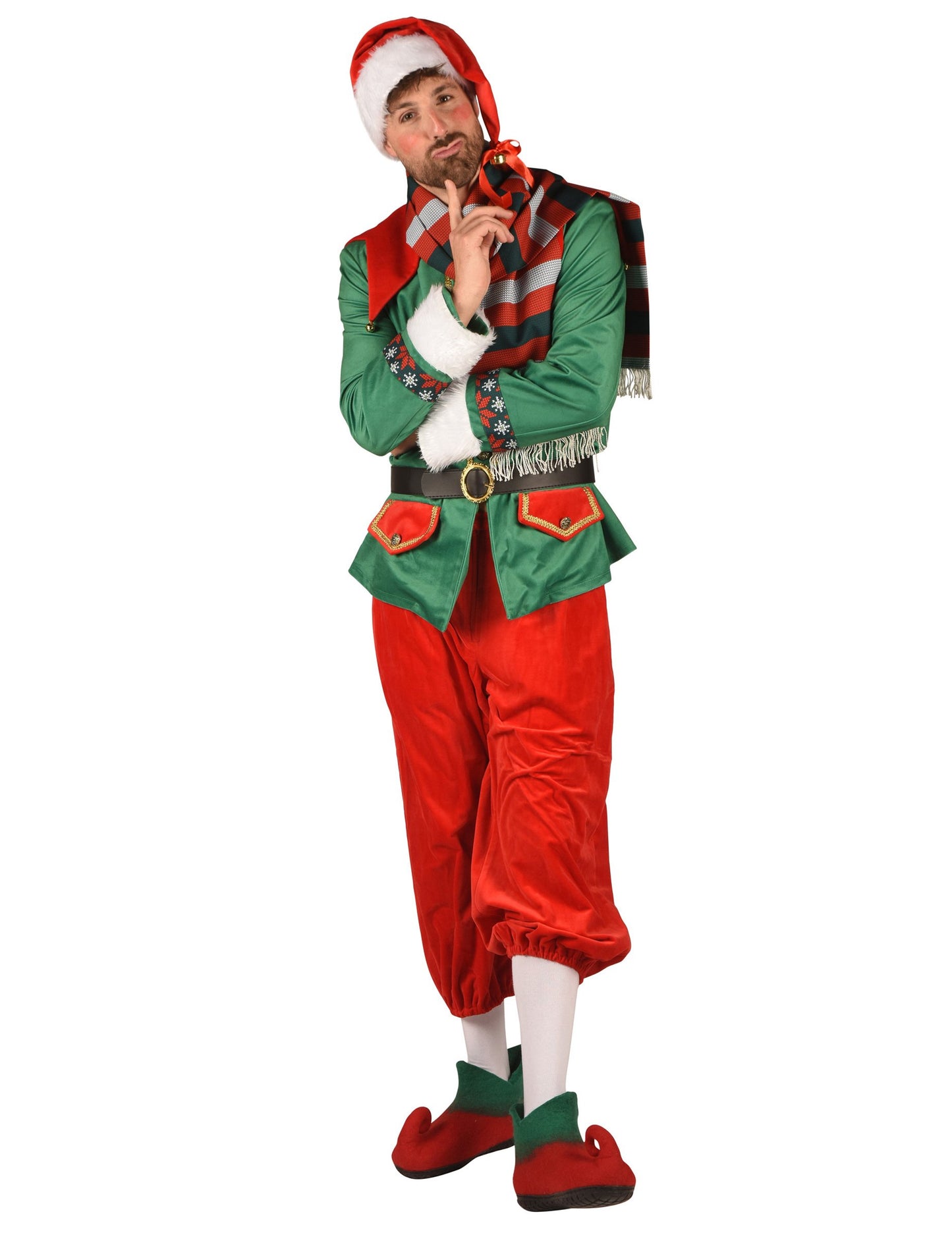 Luxusný vianočný elfský kostým pre mužov