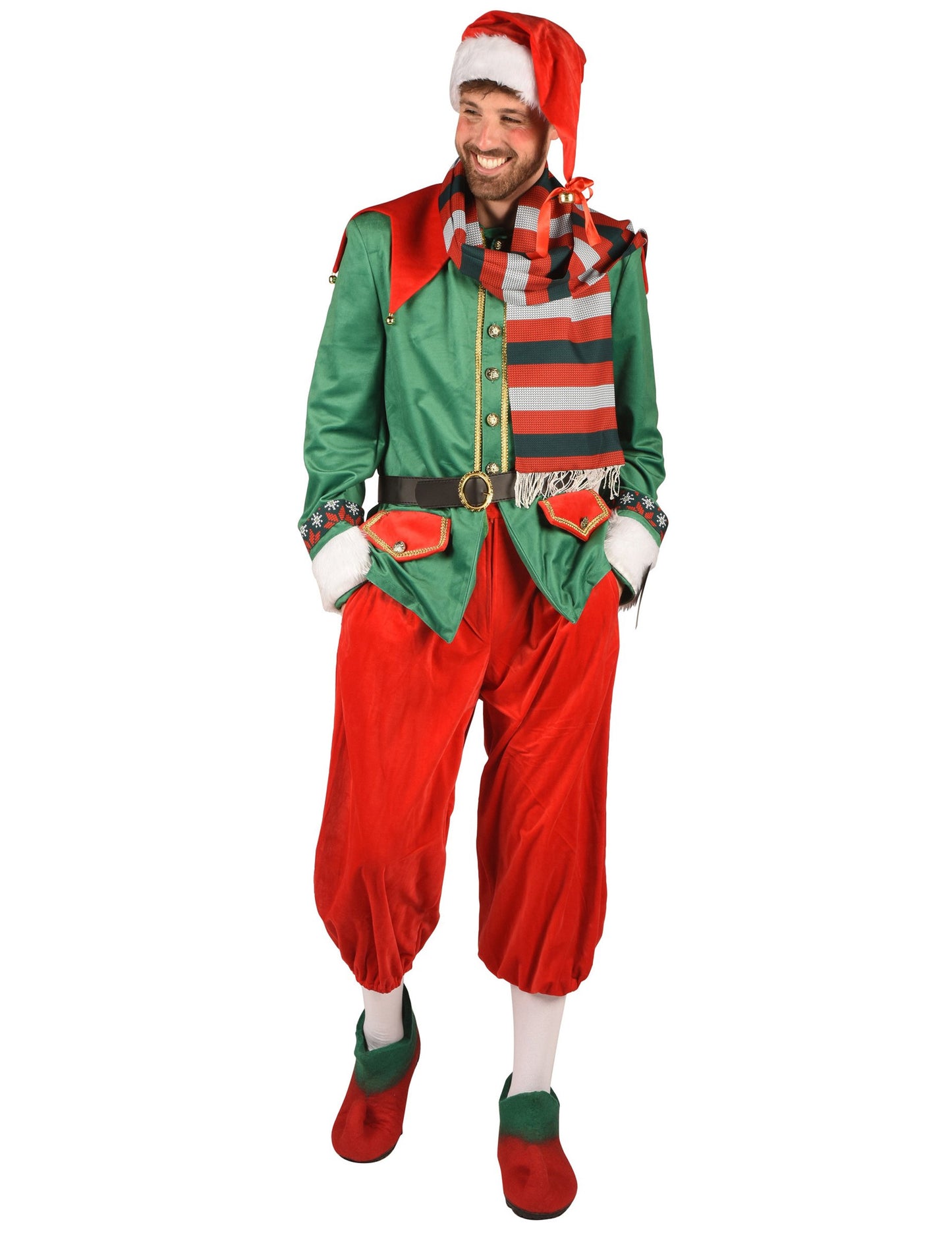 Luxusný vianočný elfský kostým pre mužov