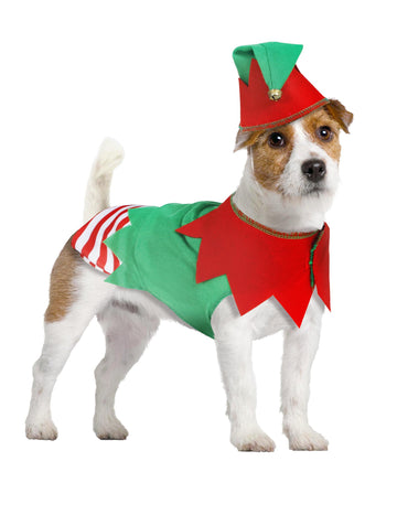 Vianočný kostým škriatka pre psov