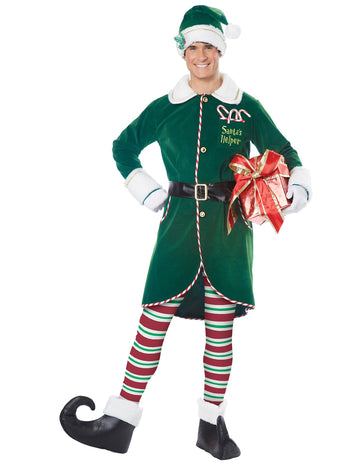 Elf kostým luxusného muža Santa Claus