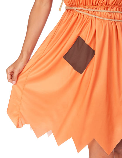 Dámska oranžová strašidelná maska