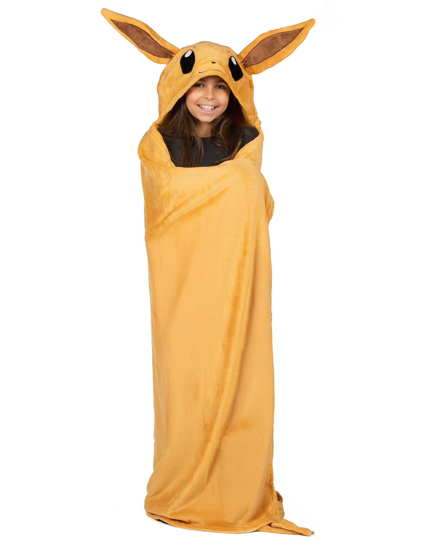 Flísová deka s kapucňou pre deti - kostým Eevee Pokémon™