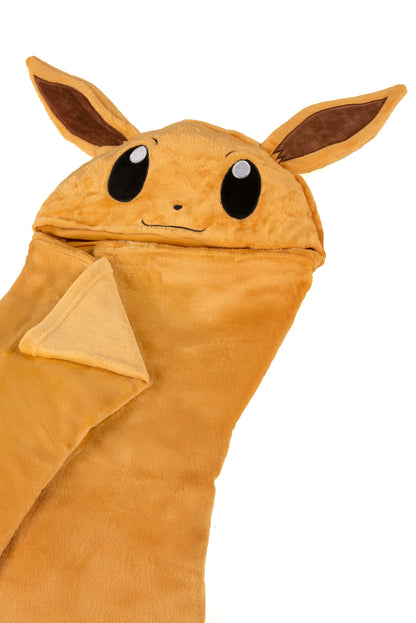 Flísová deka s kapucňou pre deti - kostým Eevee Pokémon™