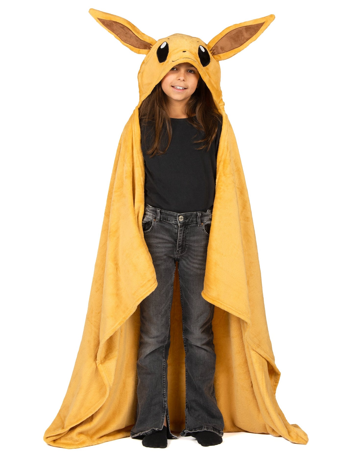 Flísová deka s kapucňou pre deti - kostým Eevee Pokémon™