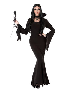 Kostýmy Morticia Addams pre dospelých