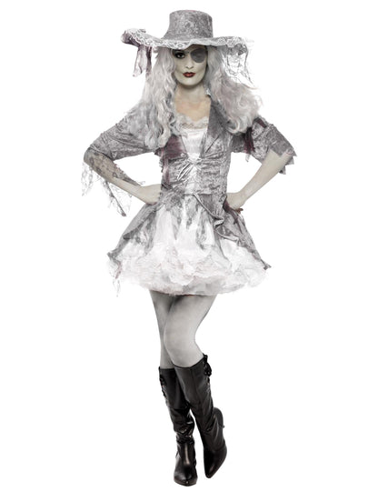 Pirátsky pirátsky duch kostým žena Halloween