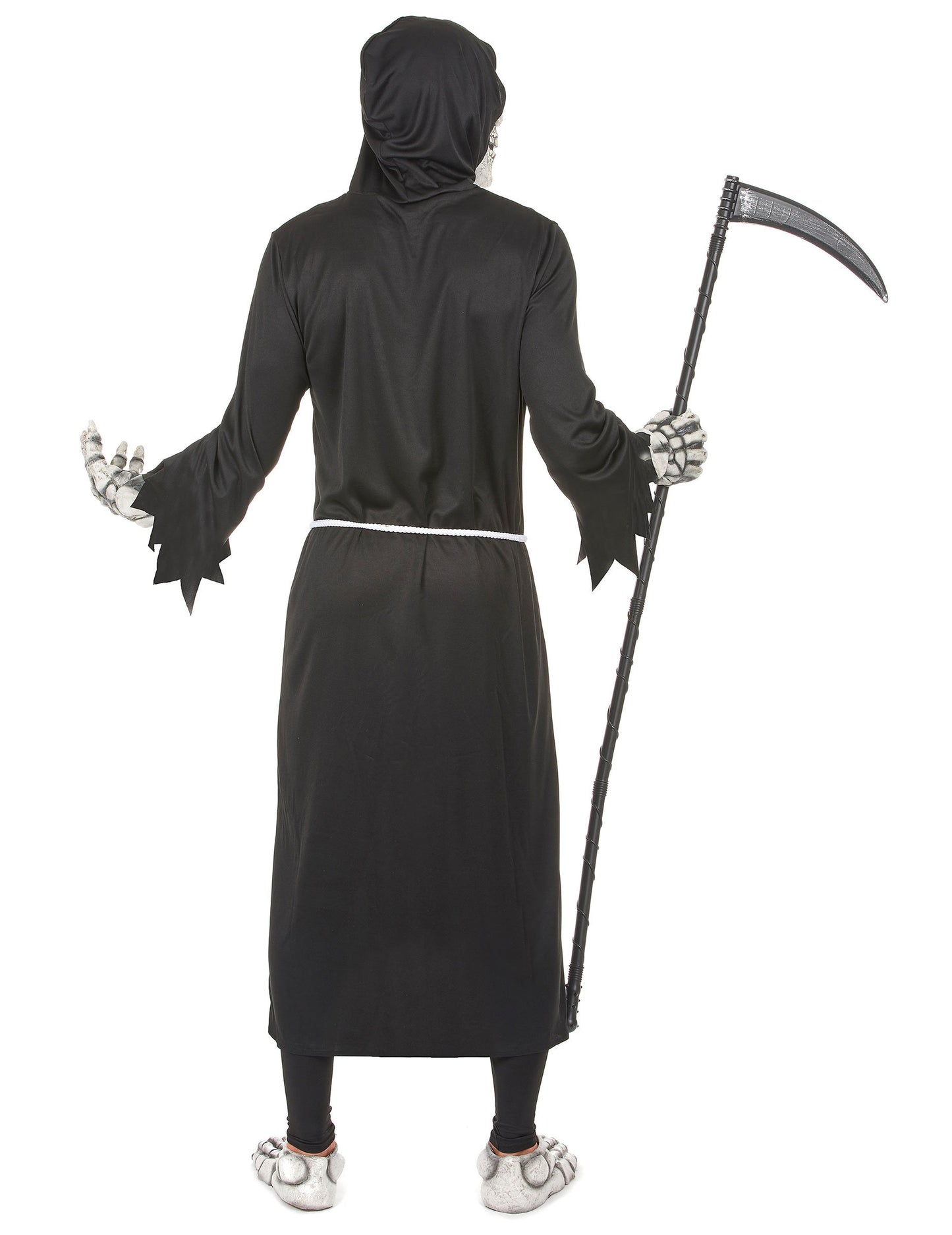 Vue de dos du déguisement faucheur des ténèbres