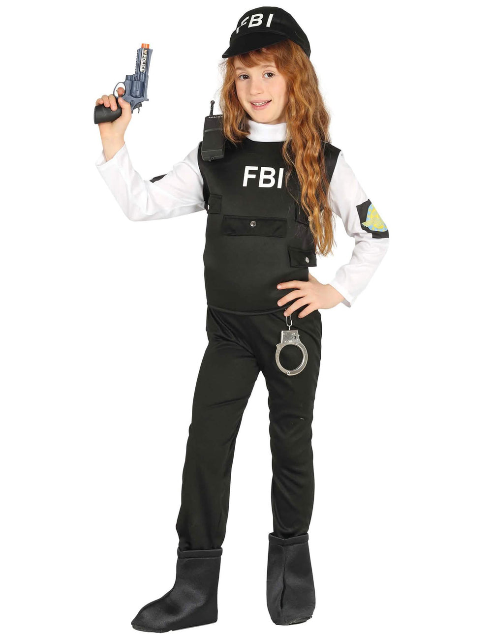 Prehľad s doplnky kostýmu FBI pre dieťa
