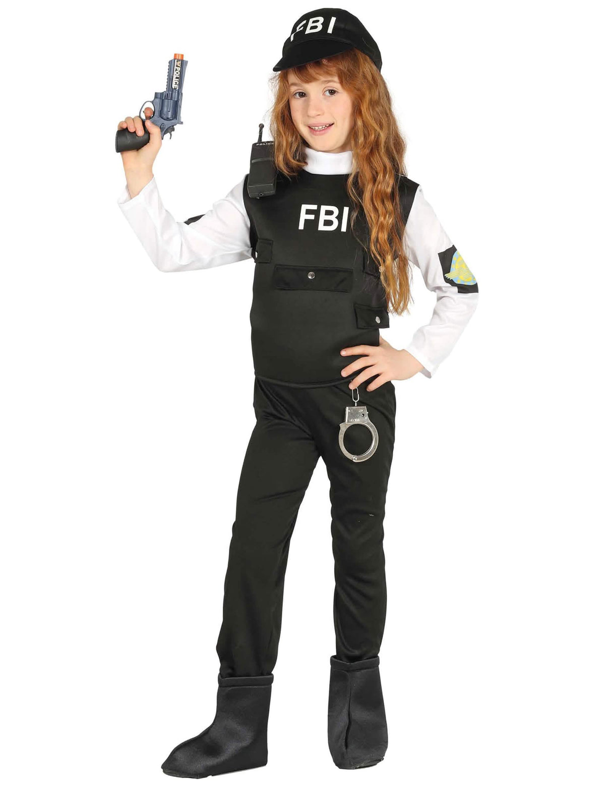 Prehľad s doplnky kostýmu FBI pre dieťa