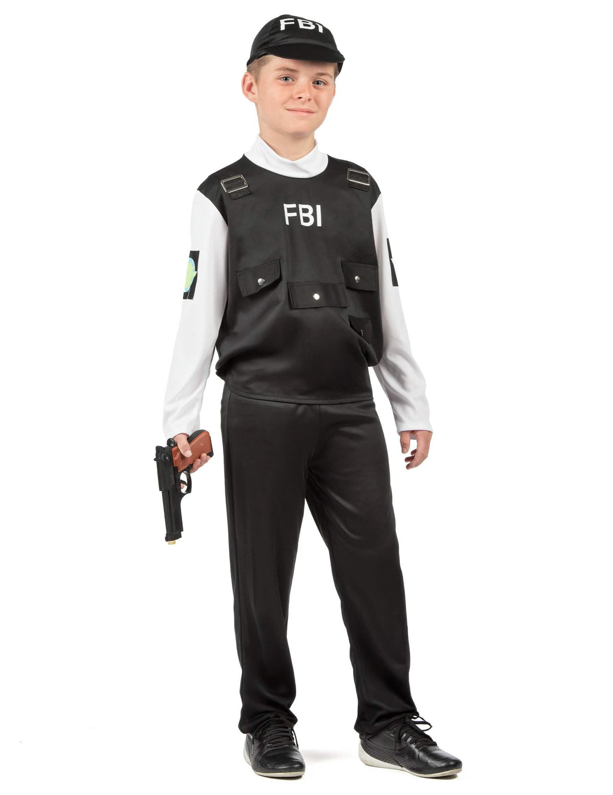 Celkový pohľad na kostým FBI pre dieťa