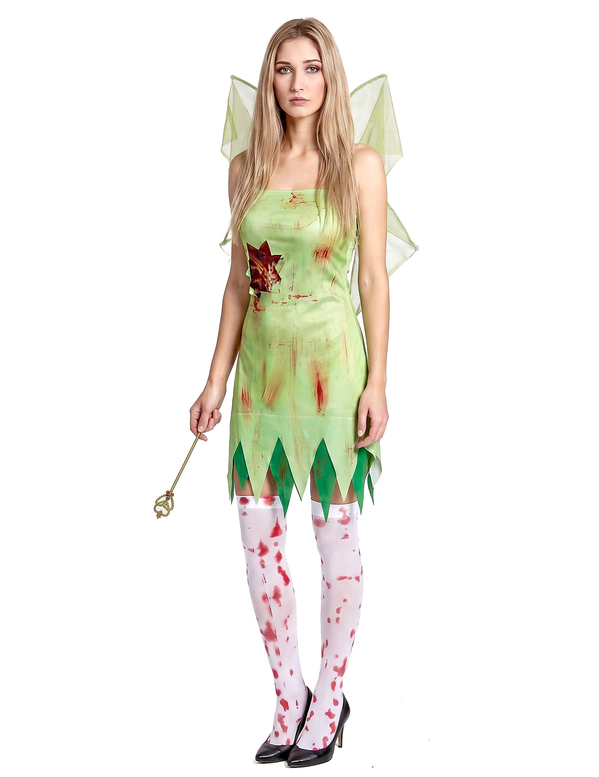 Krvavá zelená víla kostým žena