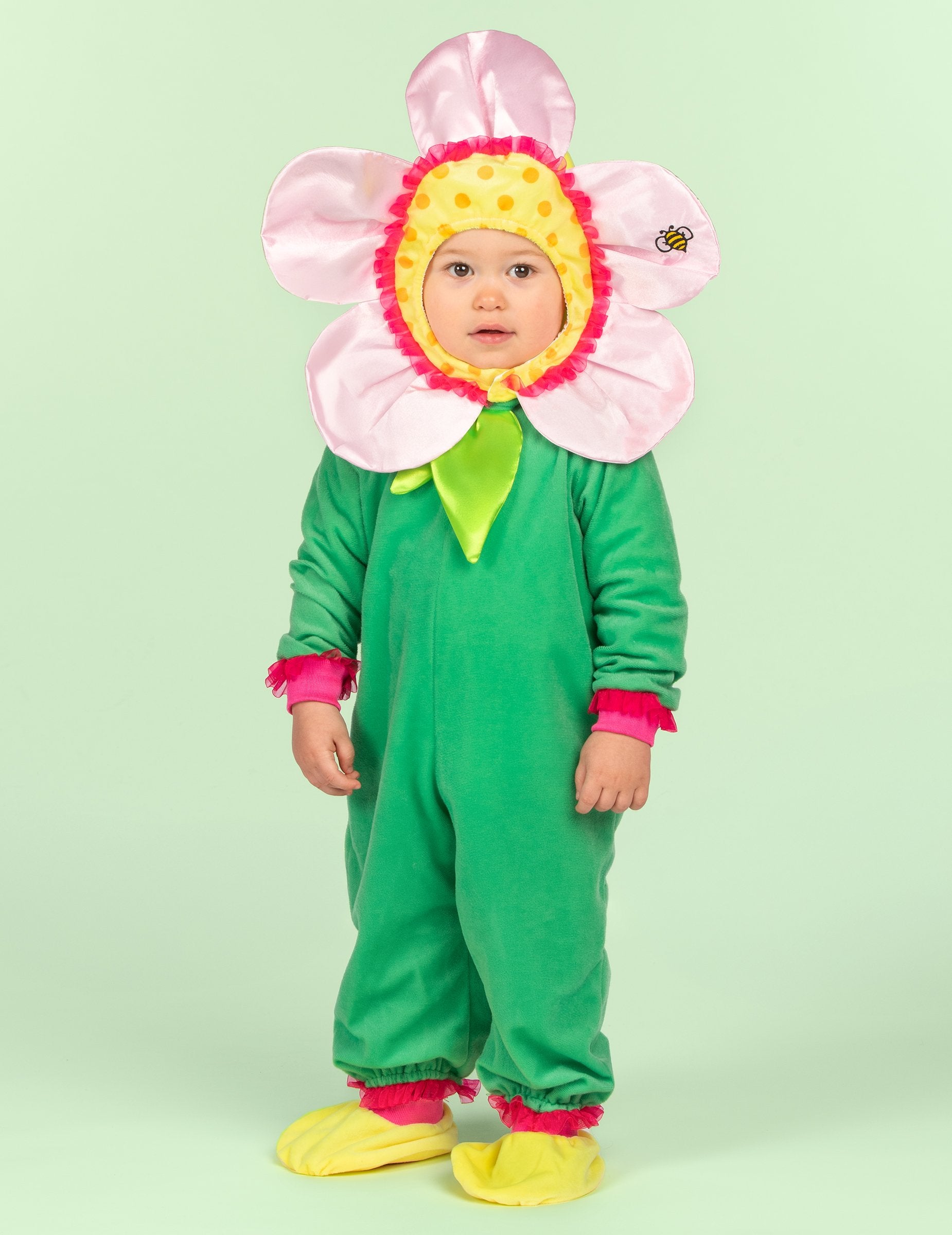 Vue de face du déguisement fleur pour bébé