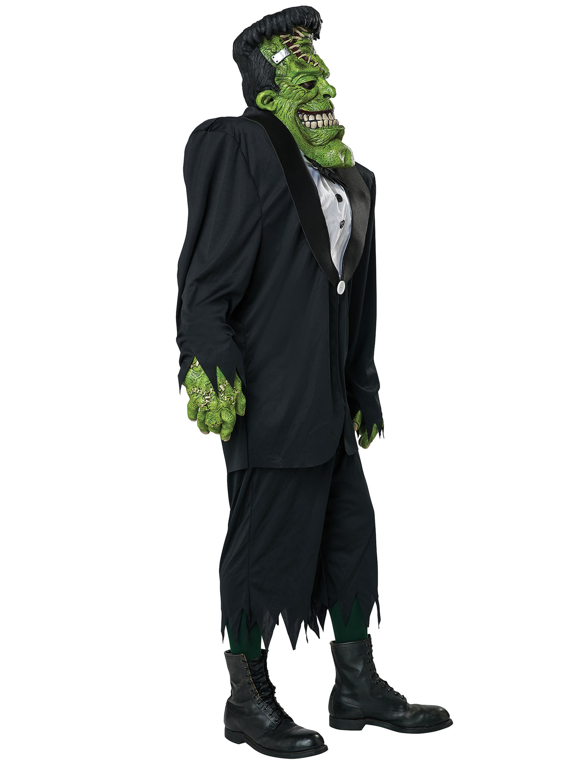 Vue de profil du déguisement de Frankenstein pour adulte