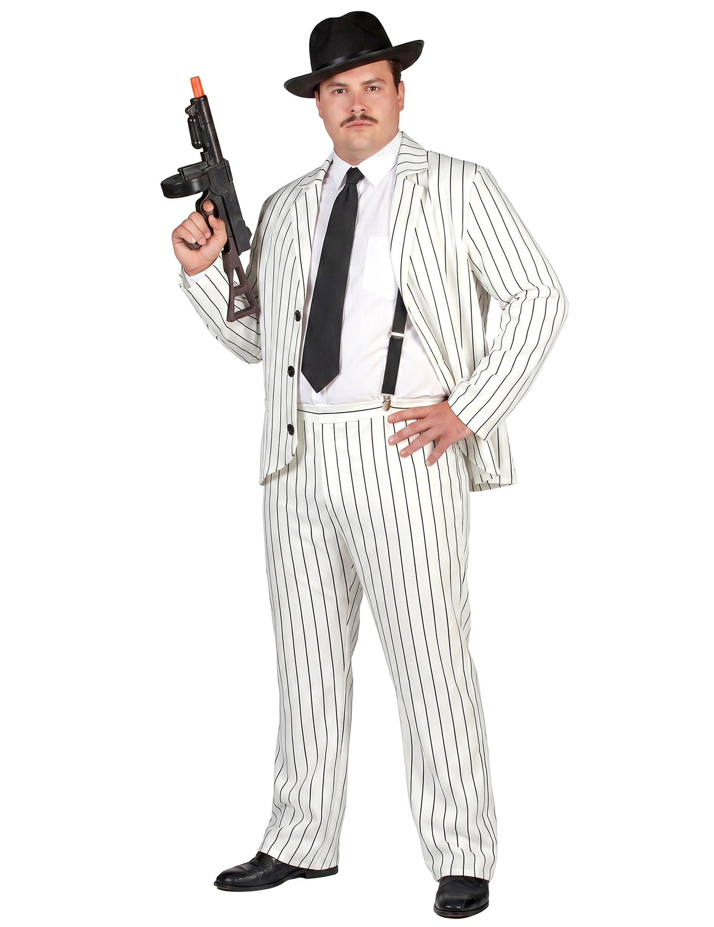 Pánsky kostým bielych gangsterov