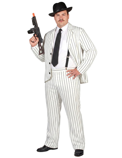 Pánsky kostým bielych gangsterov