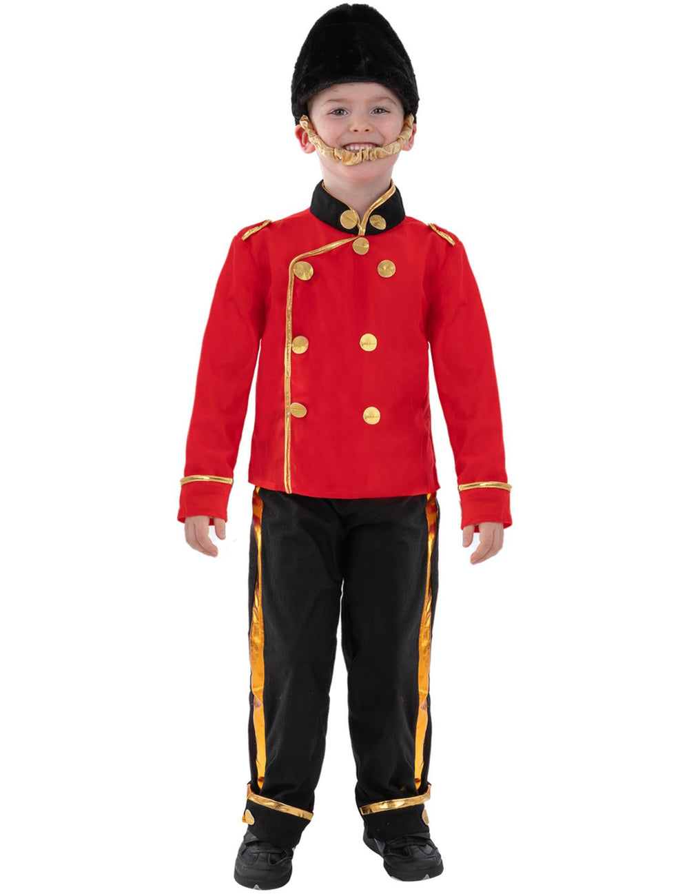 Vue de face du déguisement de garde anglais