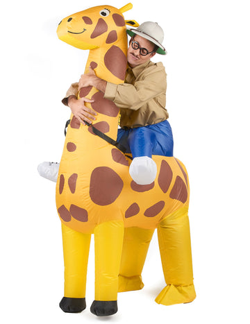 Dospelý nafukovací žirafský kostým