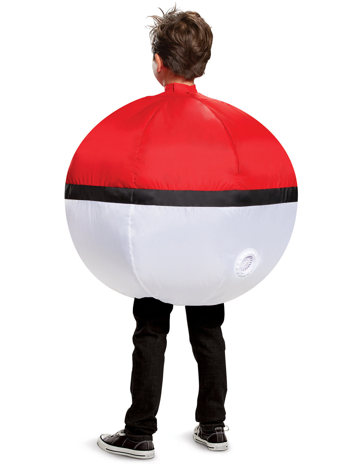 Vue de dos du déguisement gonflable Pokéball Pokémon pour enfant
