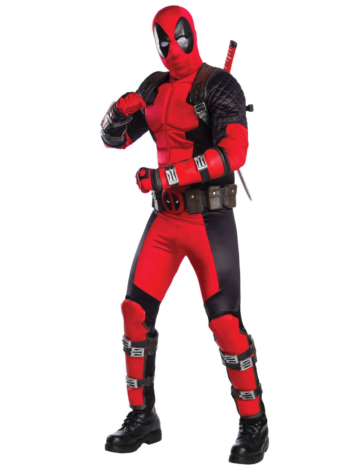 Dospelý kostým Deadpool Grand Heritage v červenej a čiernej farbe