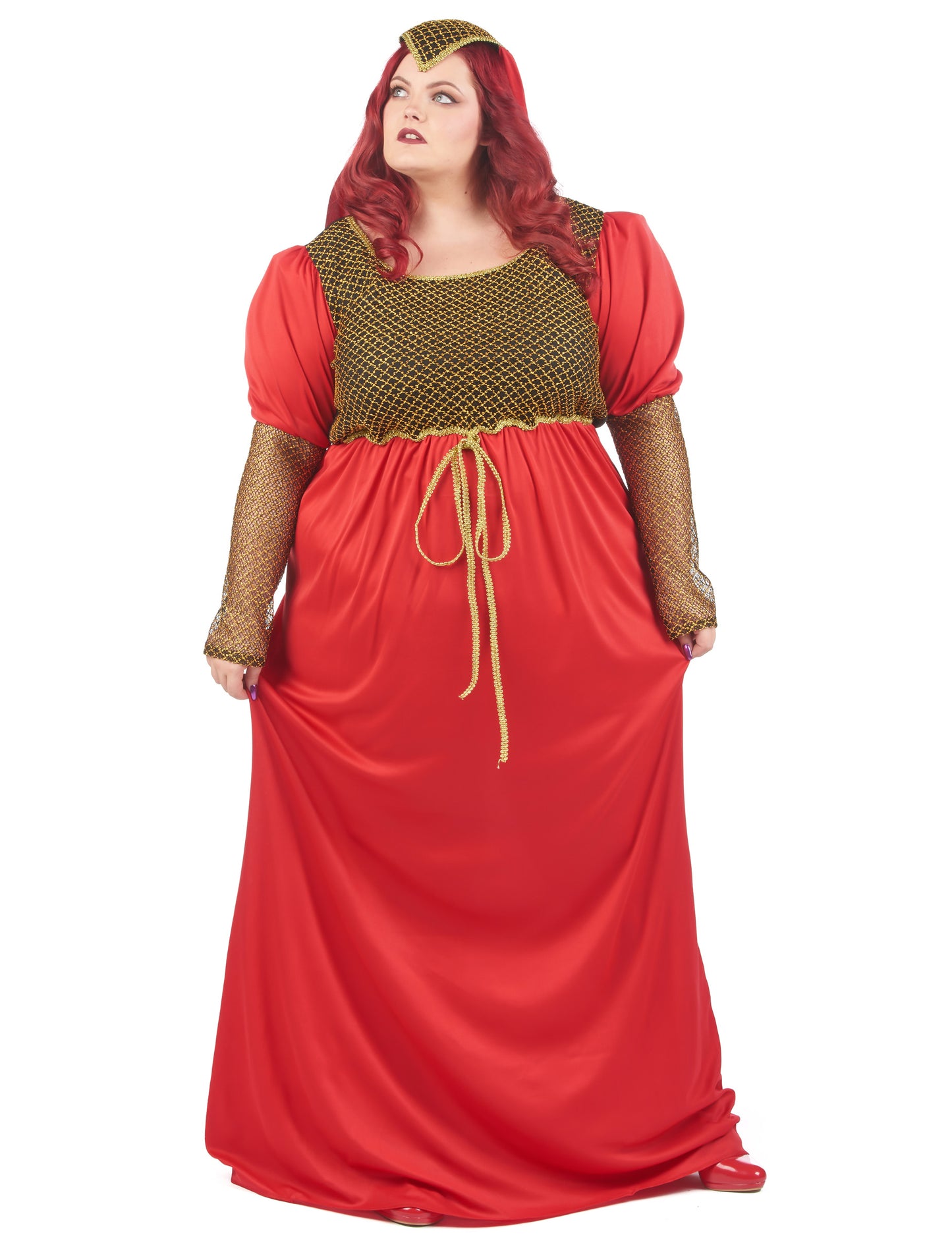 Žena z veľkej stredovekej červenej veľkosti