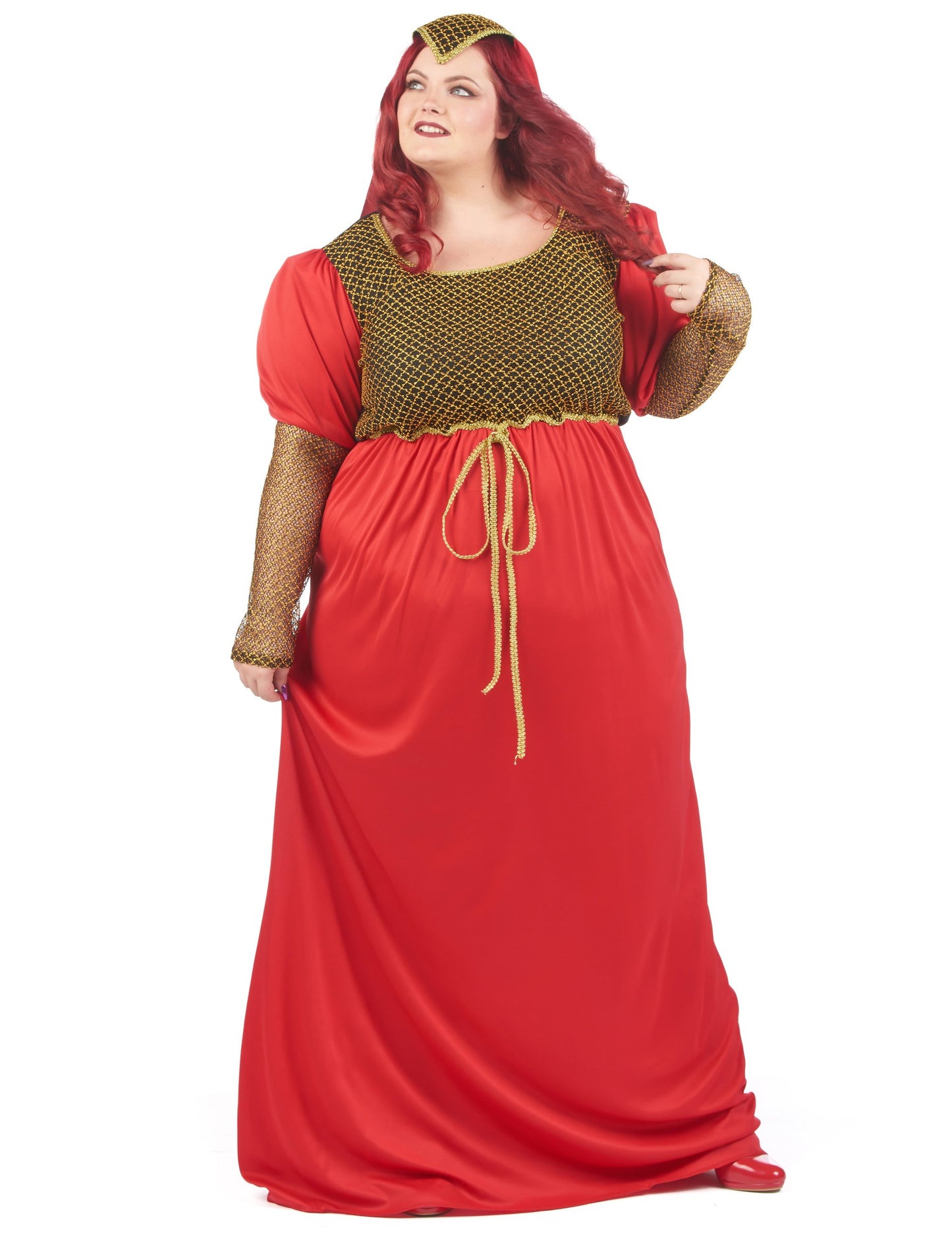 Žena z veľkej stredovekej červenej veľkosti