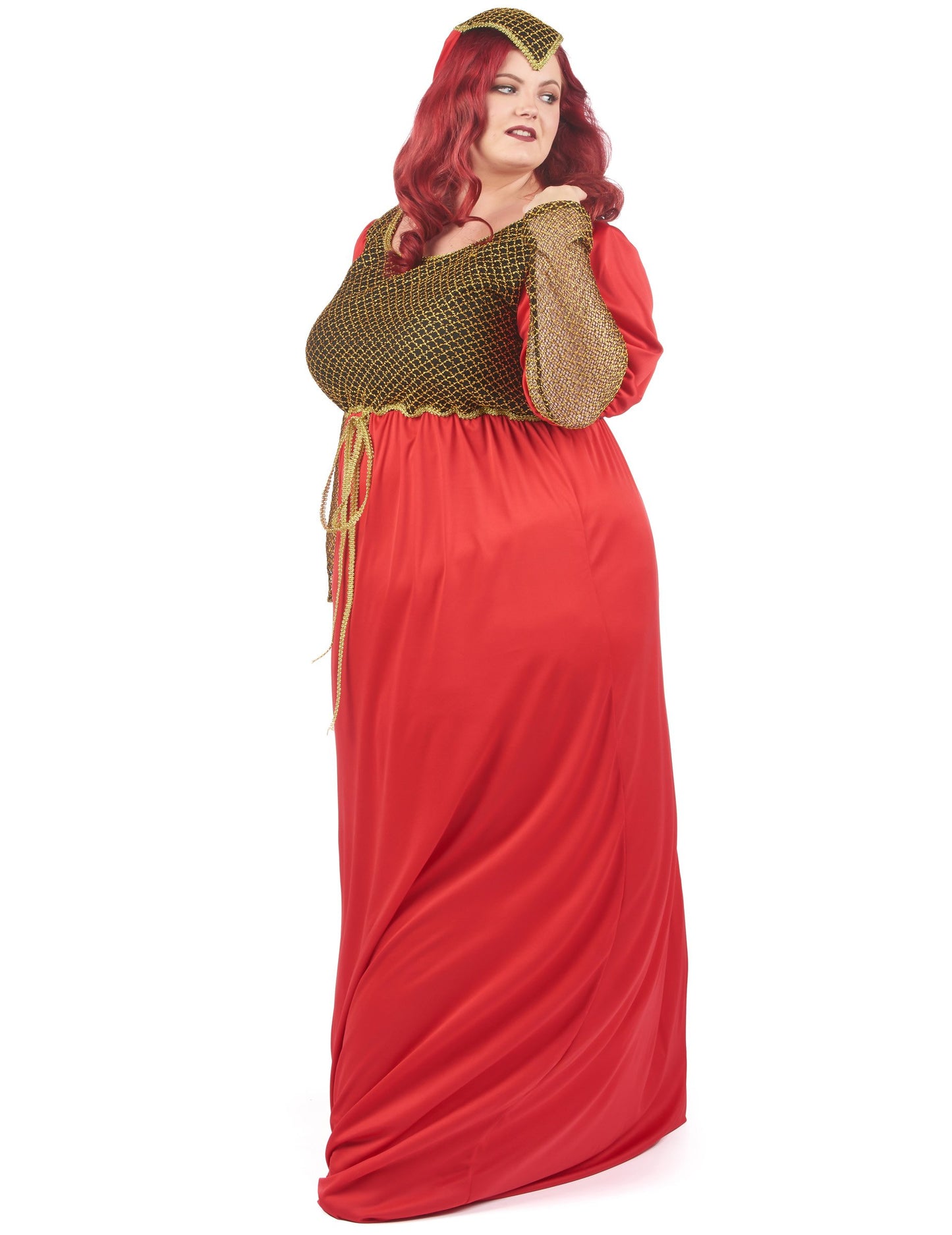 Žena z veľkej stredovekej červenej veľkosti