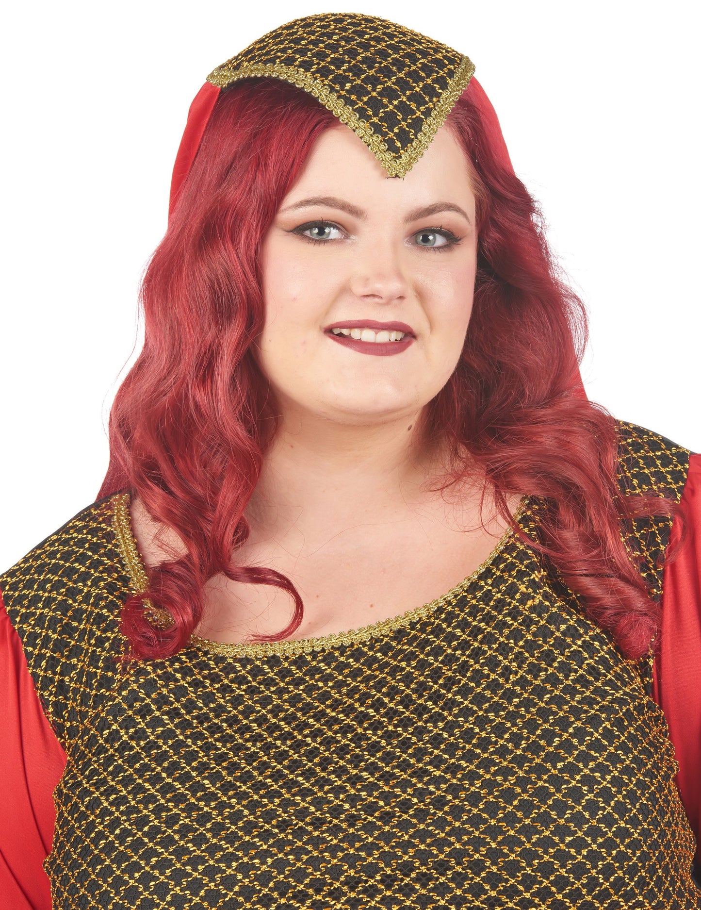 Žena z veľkej stredovekej červenej veľkosti