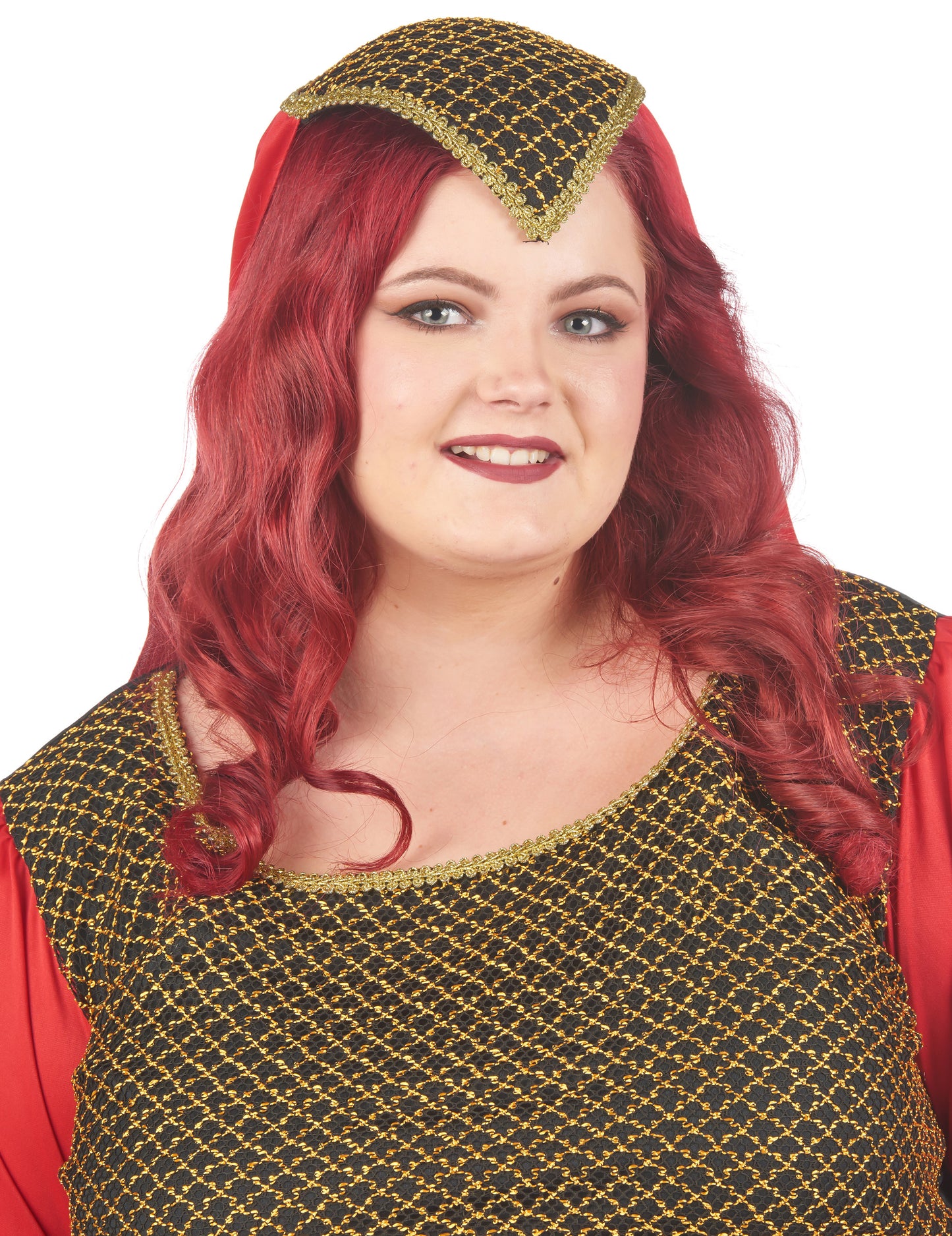 Žena z veľkej stredovekej červenej veľkosti