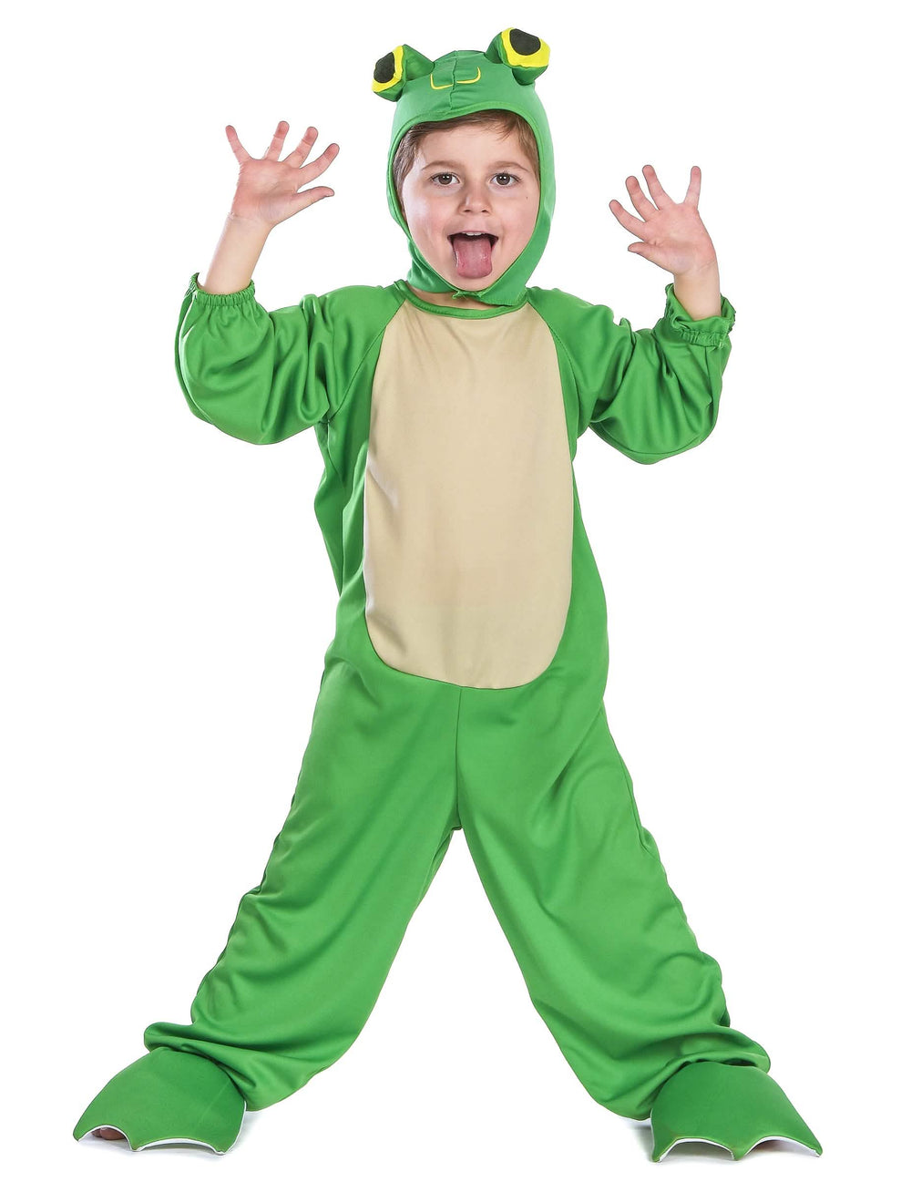Predný pohľad na detský kostým žaba