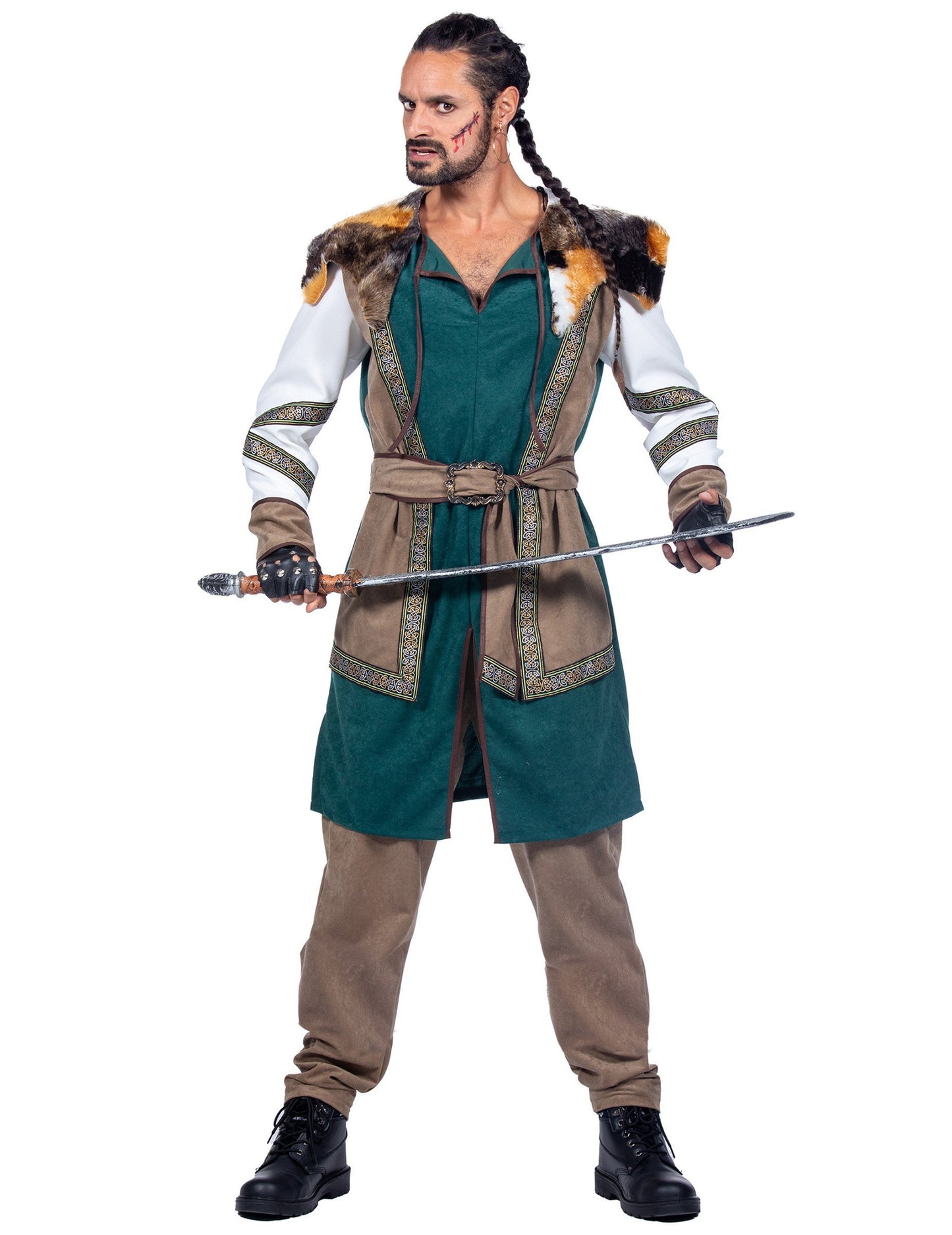 Luxusný kostým vikingského bojovníka pre mužov