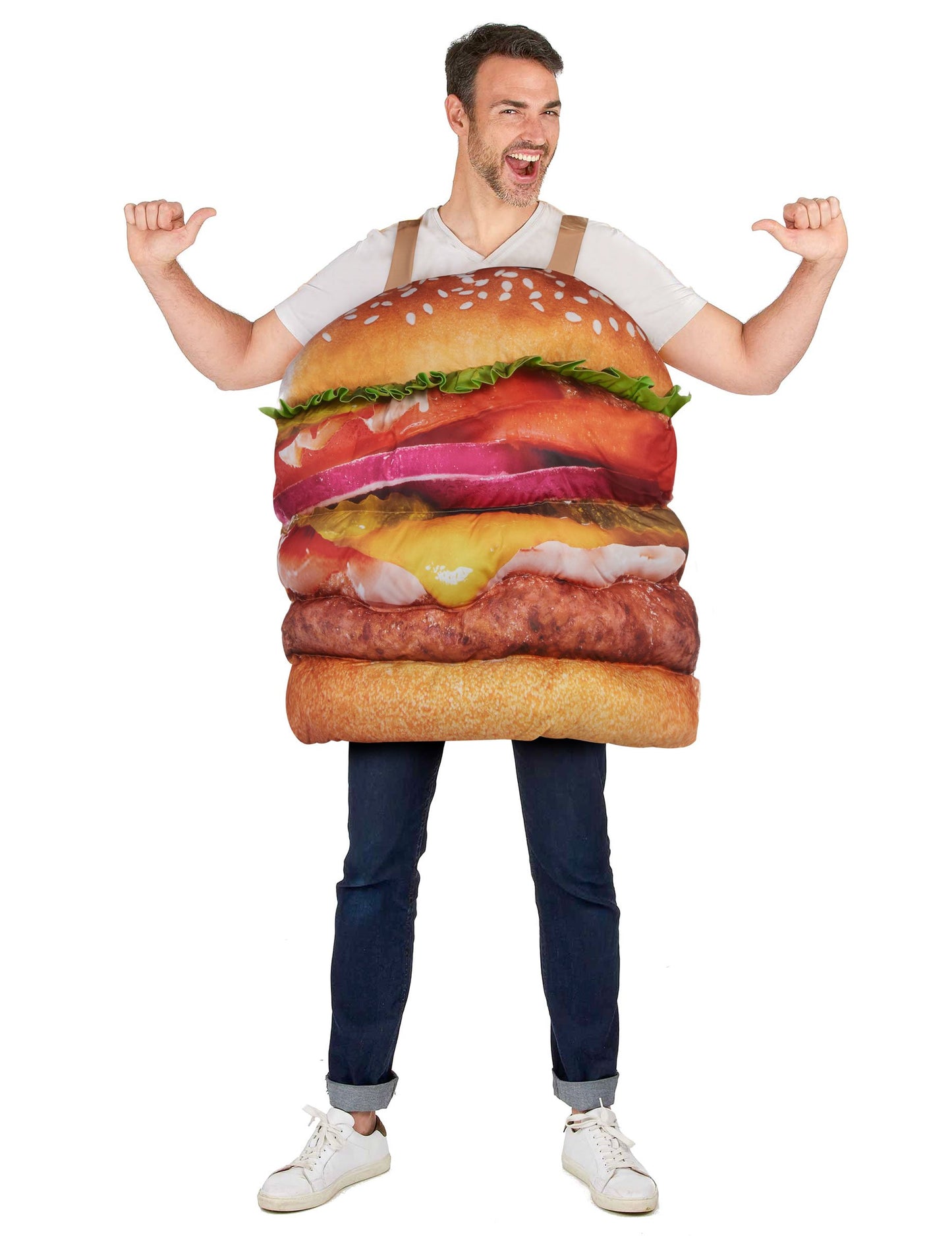 Realistický hamburgerský kostým pre dospelých