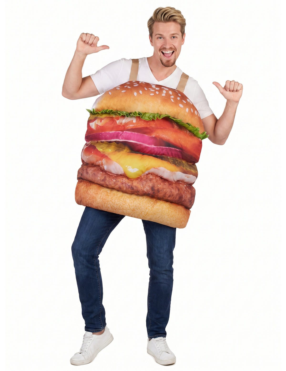 Realistický hamburgerský kostým pre dospelých