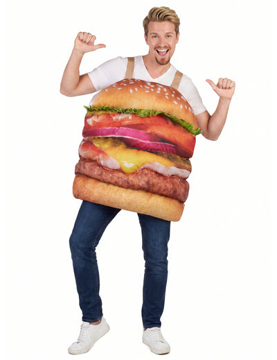 Realistický hamburgerský kostým pre dospelých