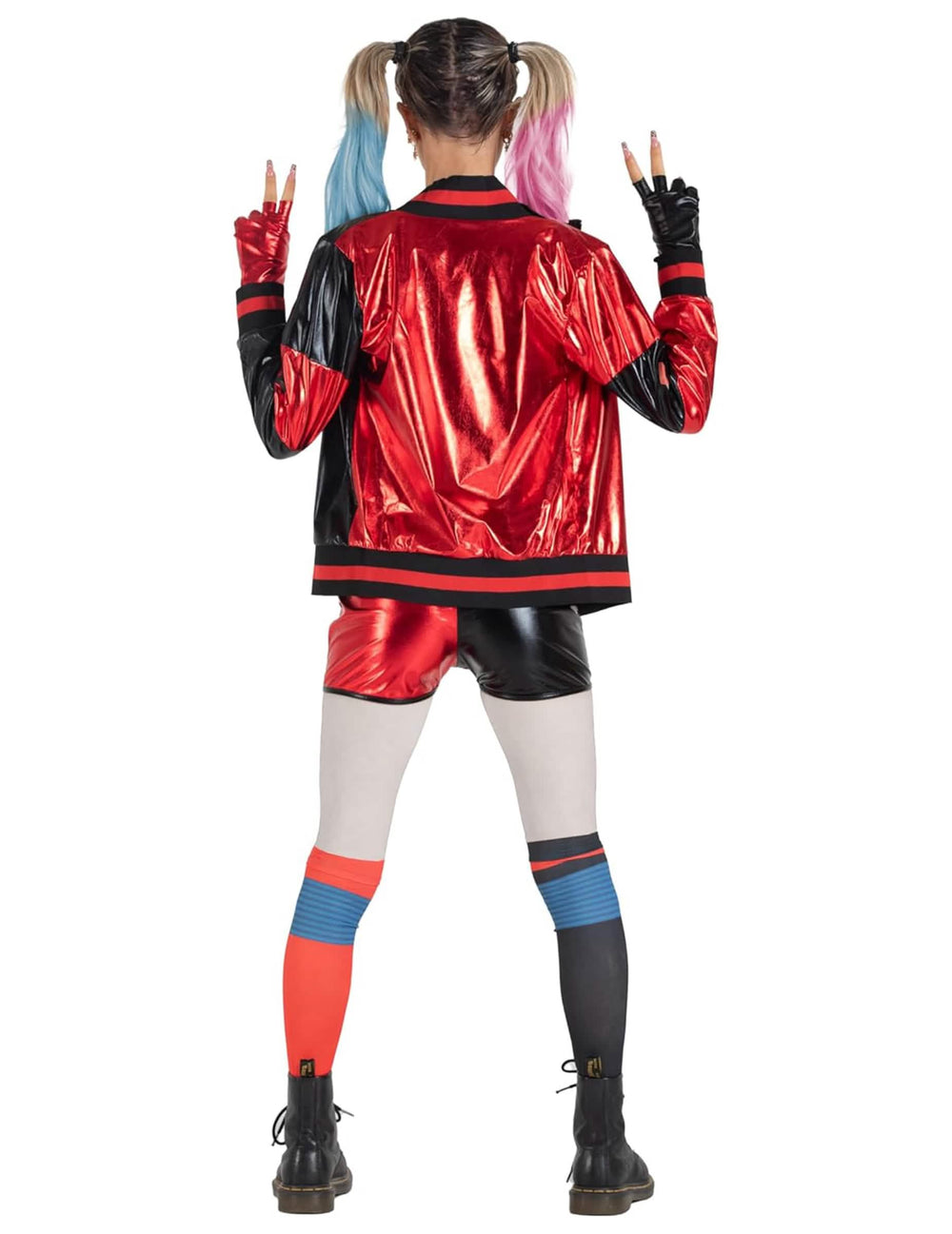 Pohľad zozadu na kostým Harley Quinn™ pre dievča