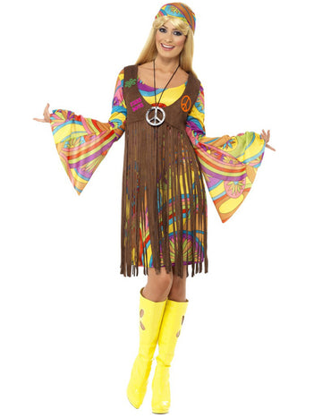 Hippie Flowers Excast Rok 70 žena