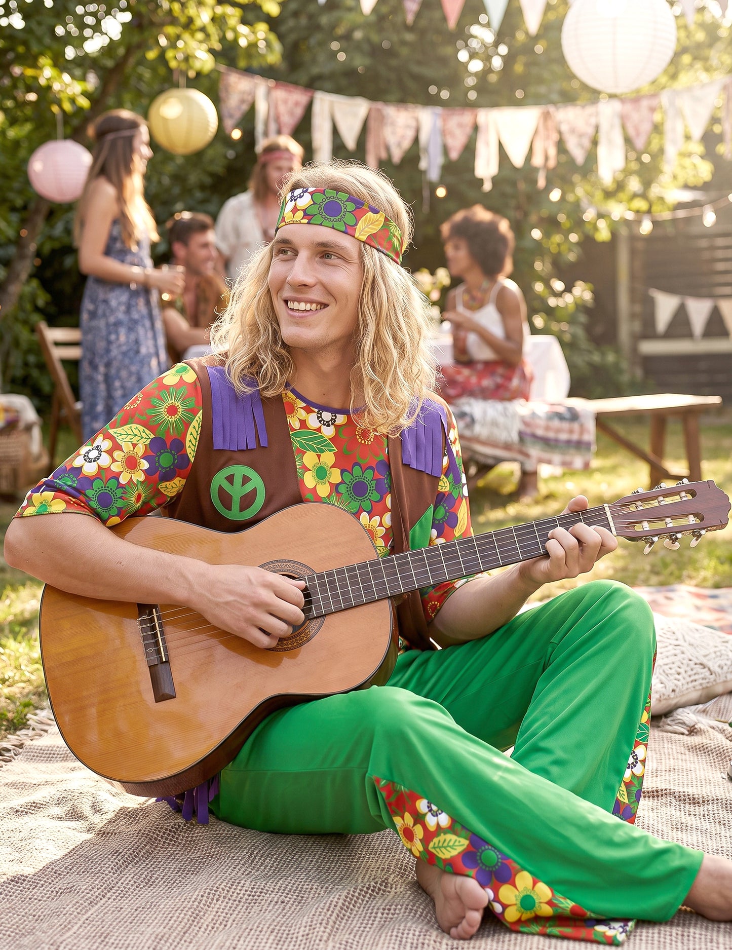 Hippie Flower Power Man kostým