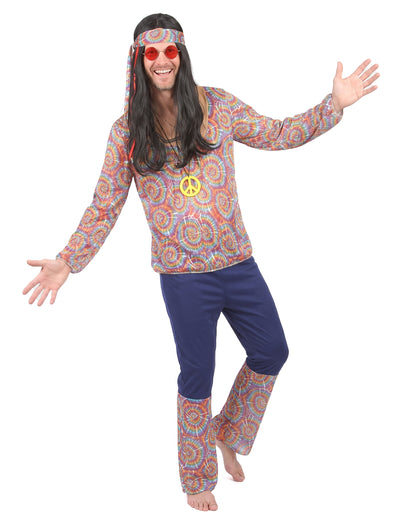 Hippie maskovanie psychedelického motívu