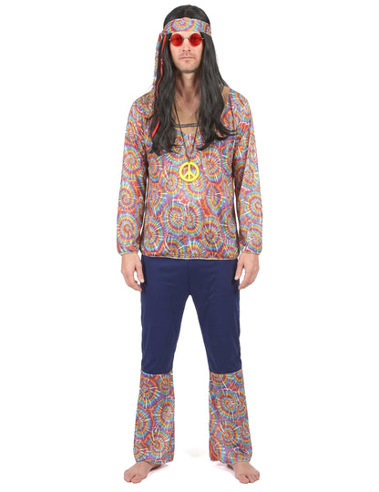 Hippie maskovanie psychedelického motívu