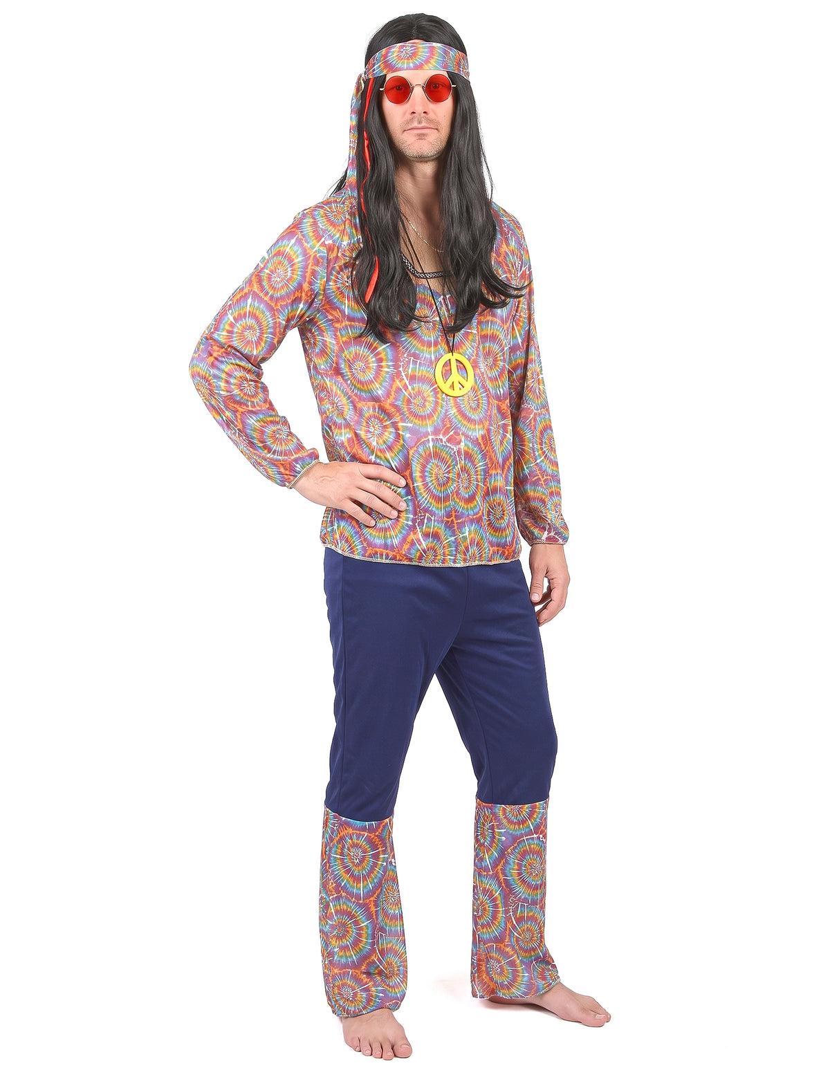 Hippie maskovanie psychedelického motívu